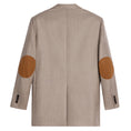 Load image into Gallery viewer, Celine Beige Garçon Elbow Patch Detail Striped Cashmere Flannel Jacket