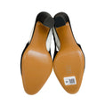Load image into Gallery viewer, Alexandre Vauthier Black Satin Slingback Pumps with Gold Cap Toe
