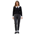 Load image into Gallery viewer, Alice + Olivia Black Combo Porla Collared Sweater