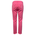 Load image into Gallery viewer, Etro Pink / White Embroidered Cotton Stretch Denim Jeans