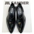 Load image into Gallery viewer, Jil Sander Black Leather Pointed Toe Flat Loafers