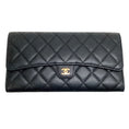 Load image into Gallery viewer, Chanel 2012 Black Caviar XL Wallet with Removeable Insert
