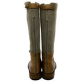 Load image into Gallery viewer, Brunello Cucinelli Brown Leather / Suede Distressed Tall Boots