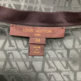 Load image into Gallery viewer, Louis Vuitton Dark Green Monogram Logo Jacquard Silk Top