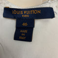 Load image into Gallery viewer, Louis Vuitton Ivory / White Sequined Short Sleeved Wool and Silk Crepe Dress