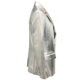 Load image into Gallery viewer, A.L.C. Silver Metallic Dakota Vegan Leather Jacket