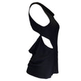 Load image into Gallery viewer, Rick Owens Black Skorpio Draped Open-Back Crepe Tank