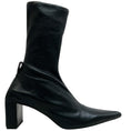 Load image into Gallery viewer, Jil Sander Black Stretch Leather Pointed Toe Ankle Boots