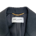 Load image into Gallery viewer, Saint Laurent Black Wool Blazer with Embroidered Anchor
