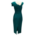 Load image into Gallery viewer, Roland Mouret Green 2023 Asymmetric Wool Silk Midi Dress