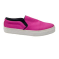 Load image into Gallery viewer, Celine Hot Pink Satin Slip-On Sneakers
