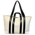 Load image into Gallery viewer, Lanvin Milk / Black Ballade East West Shopper Tote Bag