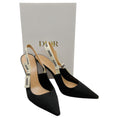 Load image into Gallery viewer, Christian Dior Black Technical Fabric J'Adior Slingback Pumps