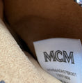 Load image into Gallery viewer, MCM Black Pebbled Leather Double Top Handle Shoulder Bag with Silver Hardware