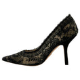 Load image into Gallery viewer, Christian Dior Black Capture Illusion Roses Lace Pumps