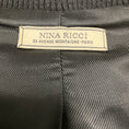 Load image into Gallery viewer, Nina Ricci Black Lamb Leather Zip Front Bomber Jacket with Lace Trim