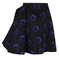 Load image into Gallery viewer, Alexander McQueen Black / Blue 2023 Iris Print Skirt