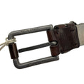Load image into Gallery viewer, Brunello Cucinelli Brown / Silver Multi Chain Embellished Leather Belt