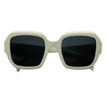 Load image into Gallery viewer, Prada Polished White / Grey Lens Square Acetate Frame Sunglasses