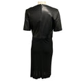 Load image into Gallery viewer, Gucci Black Short Sleeved Leather and Stretch Jersey Midi Dress