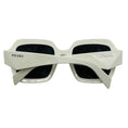 Load image into Gallery viewer, Prada Polished White / Grey Lens Square Acetate Frame Sunglasses