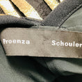 Load image into Gallery viewer, Proenza Schouler Gold Metallic / Black Sleeveless Pleated Cocktail Dress