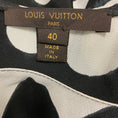 Load image into Gallery viewer, Louis Vuitton Black / White Geometric Print Silk Crepe Dress with Belt