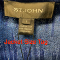 Load image into Gallery viewer, St. John Azul Metallic Knit Jacket and Dress Suit Set