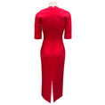 Load image into Gallery viewer, Emilia Wickstead Coral Trista Wool Crepe Midi Dress
