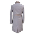 Load image into Gallery viewer, The Row Lilac Wool and Lambskin Leather Coat