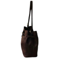 Load image into Gallery viewer, Elleme Brown Grained Leather Shoulder Bag with Brushed Gold Hardware