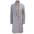 Load image into Gallery viewer, The Row Lilac Wool and Lambskin Leather Coat
