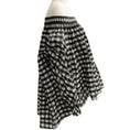 Load image into Gallery viewer, Alaia Black / White Gingham Check Off Shoulder Blouse