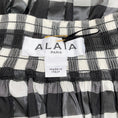 Load image into Gallery viewer, Alaia Black / White Gingham Check Off Shoulder Blouse