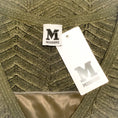 Load image into Gallery viewer, M Missoni Green Metallic Chevron Sleeveless Dress with Slip
