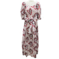 Load image into Gallery viewer, The Vampire's Wife White / Red / Black Multi Floral Printed Cotton Maxi Dress with Belt