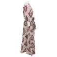 Load image into Gallery viewer, The Vampire's Wife White / Red / Black Multi Floral Printed Cotton Maxi Dress with Belt