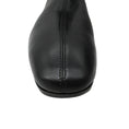 Load image into Gallery viewer, Mansur Gavriel Black Shearling Trimmed Flat Leather Ankle Boots