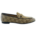 Load image into Gallery viewer, Gucci GG Logo Canvas Jordaan Embellished Loafers