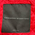 Load image into Gallery viewer, Ermanno Scervino Black / Red / Blue Multi Plaid Double Breasted Mid-Length Wool Coat
