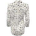 Load image into Gallery viewer, L'Agence White / Black Chess Piece Camille Blouse

