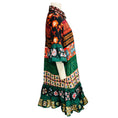 Load image into Gallery viewer, La DoubleJ Black / Red / Green Multi Printed Short Sleeved Choux Dress