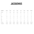 Load image into Gallery viewer, Jacquemus Black / Gold Script Nameplate Detail Cropped Ribbed Knit Sweater