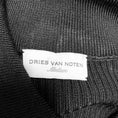 Load image into Gallery viewer, Dries Van Noten Black / White Ruffled Viscose Knit Cardigan Sweater