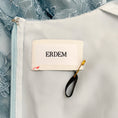 Load image into Gallery viewer, Erdem Light Blue Silk Floral Applique Dress