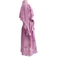 Load image into Gallery viewer, Muveil Lavender Cotton / Linen Trench Coat with Belt