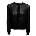 Load image into Gallery viewer, Brunello Cucinelli Black Linen Silk Paillette Cropped Cardigan