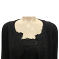 Load image into Gallery viewer, Chanel Black Vintage 2006 Cashmere and Mohair Cardigan and Top Two-Piece Set