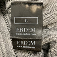Load image into Gallery viewer, Erdem Grey / Black Floral Embroidered Wool and Silk Knit Estelle Cardigan