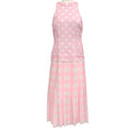 Load image into Gallery viewer, Vivetta Pink / White Pleated Polka Dot Dress